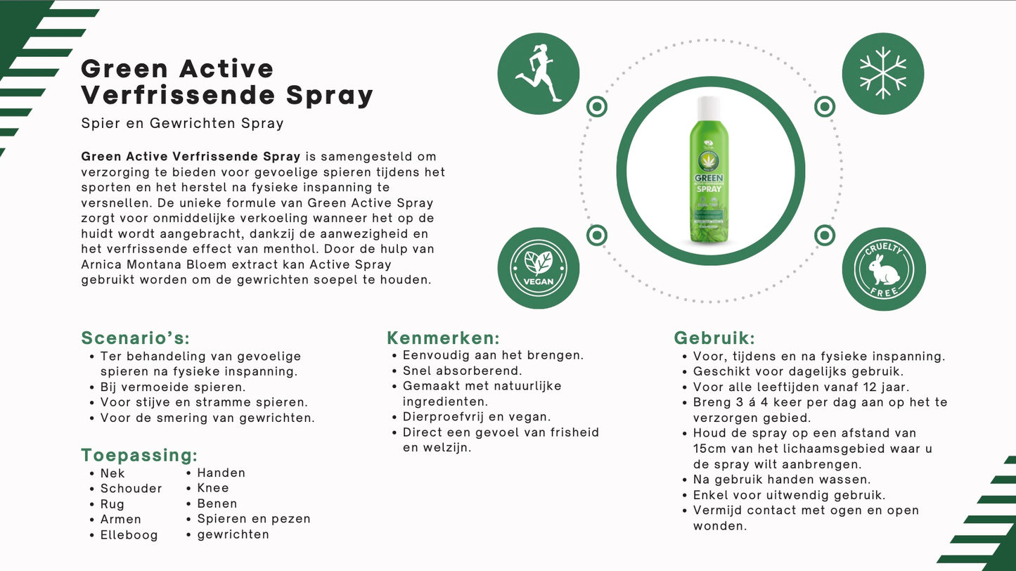 GREEN | Active en verfrissende spray