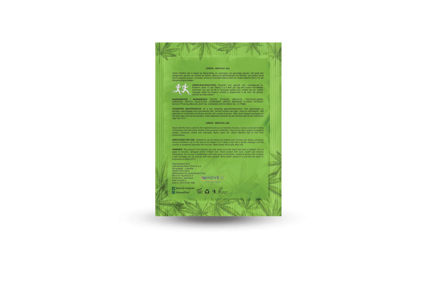 GREEN | Menthol Gel 4 x 30 GR